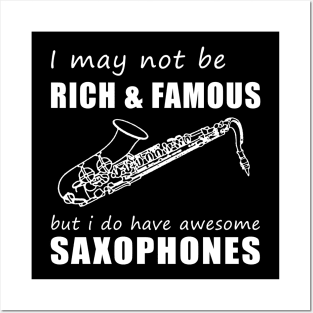 Saxophone Enthusiast's Humorous Delight T-Shirt Posters and Art